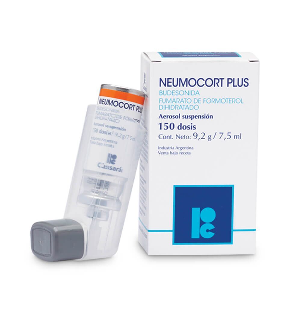 Neumocort Plus (Budesonida / Formoterol) 150 Dosis Susp. Inha. (160 Mcg / 4.5 Mcg