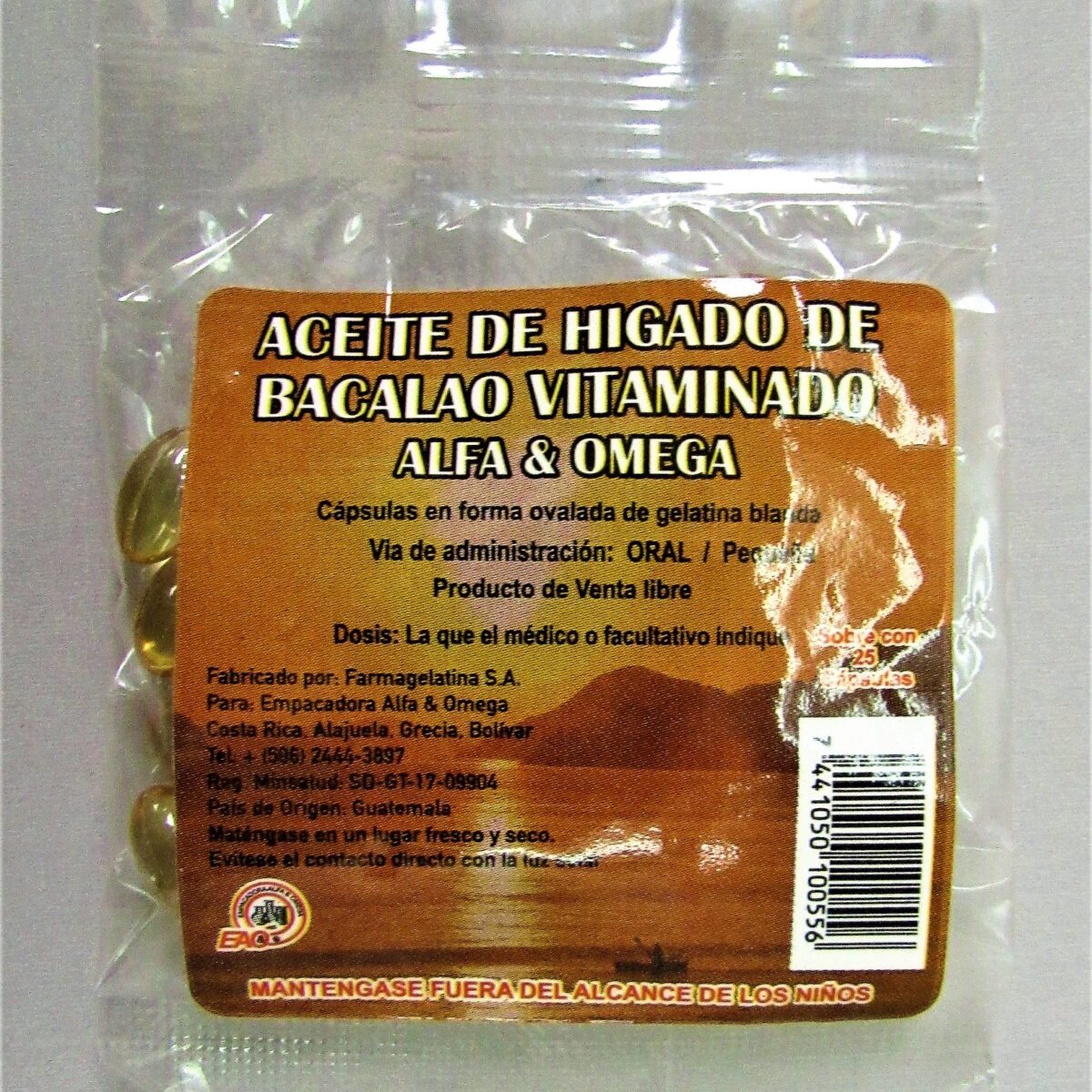Aceite de Higado de Bacalao Vit Perla Infantil 40 X 25