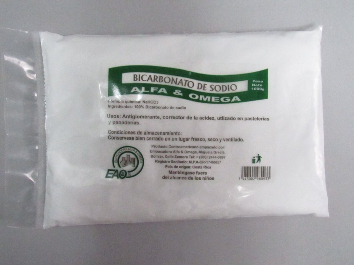 Bicarbonato de Sodio Bolsa con 12 Paquetes de 100g C/U