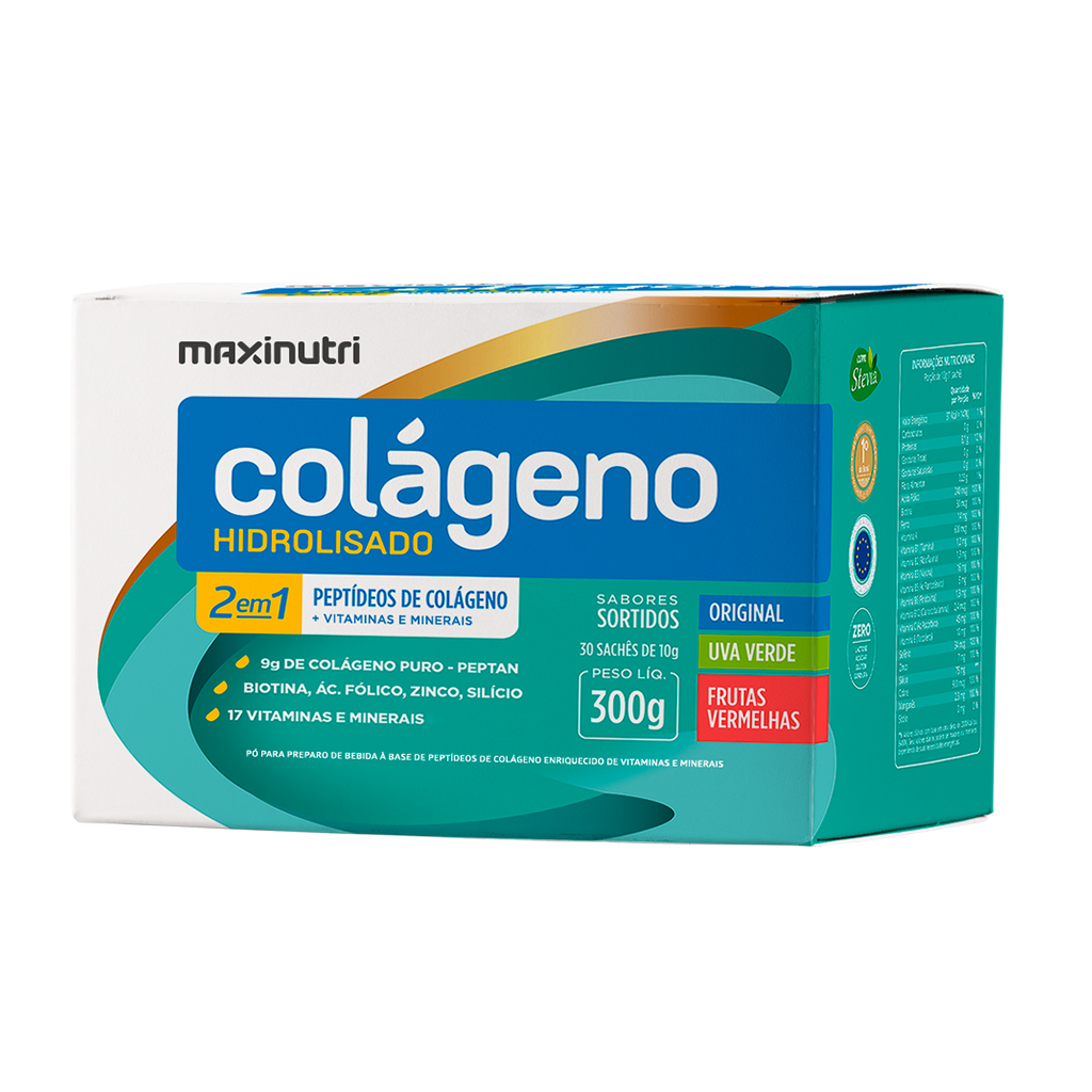 Colageno Hidrolizado sobres x 30 sobres / 3 sabores