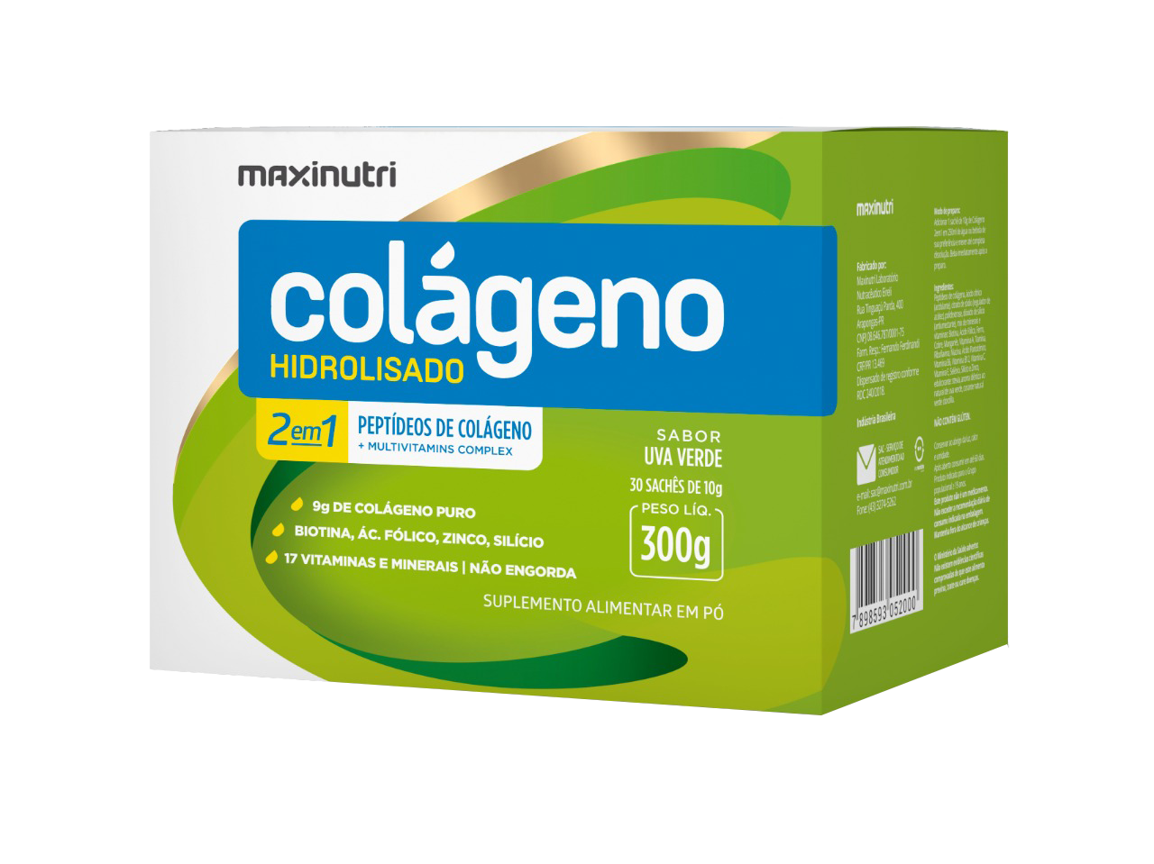 Colageno Hidrolizado sobres x 30 sobres / Verde