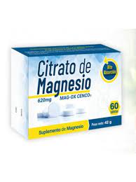 Citrato De Magnesio De 620Mg X60Tabs