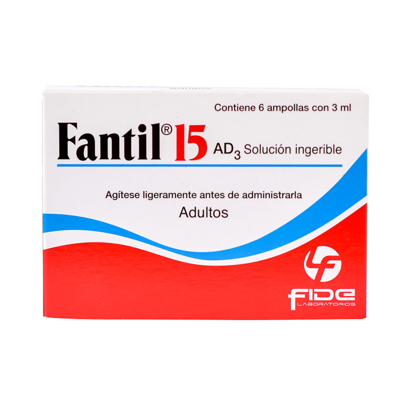 FANTIL 15 ESTUCHE POR 6 AMPOLLAS 1ML
