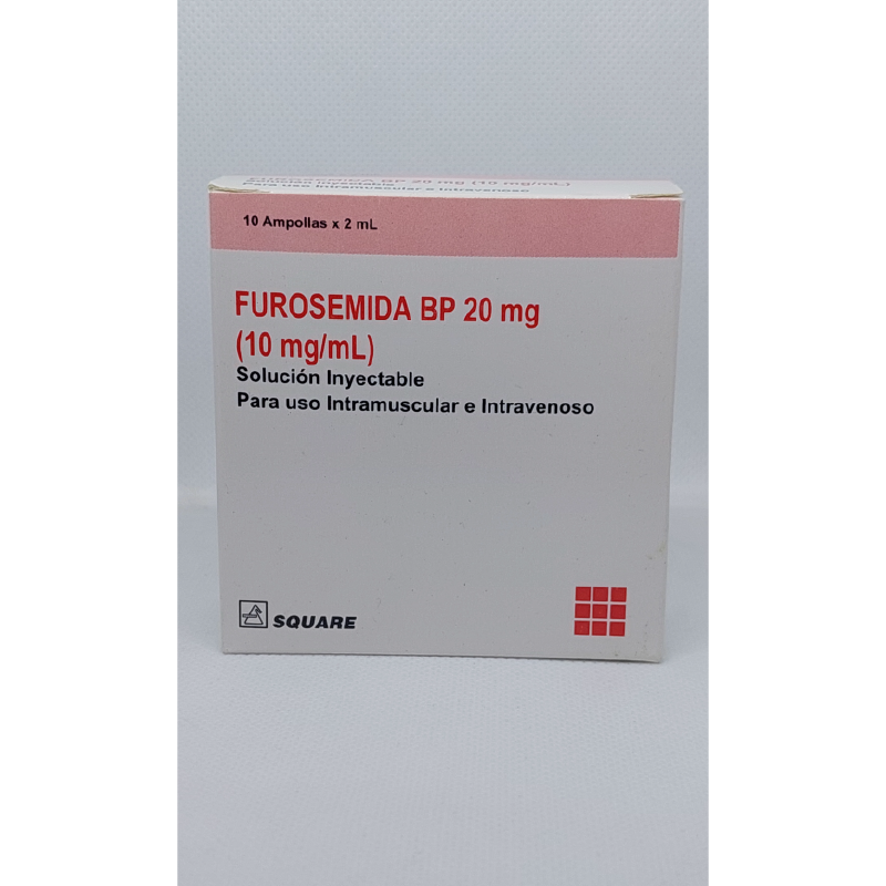 Furosemida Inyectable 20 mg/ampolla Caja por 10 ampollas