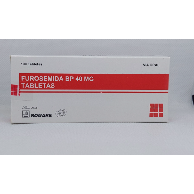 Furosemida 40 mg/ tableta Caja por 100 Tabletas