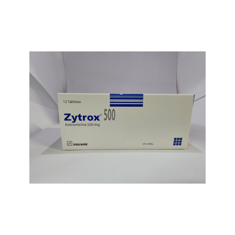 Zytrox 500 (Azitromicina 500 mg) 12 Tabletas