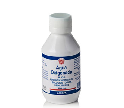 AGUA OXIGENADA 120 ML 10 VOLUMENES (PEROXIDO DE HIDROGENO AL 3%) SOLUCION