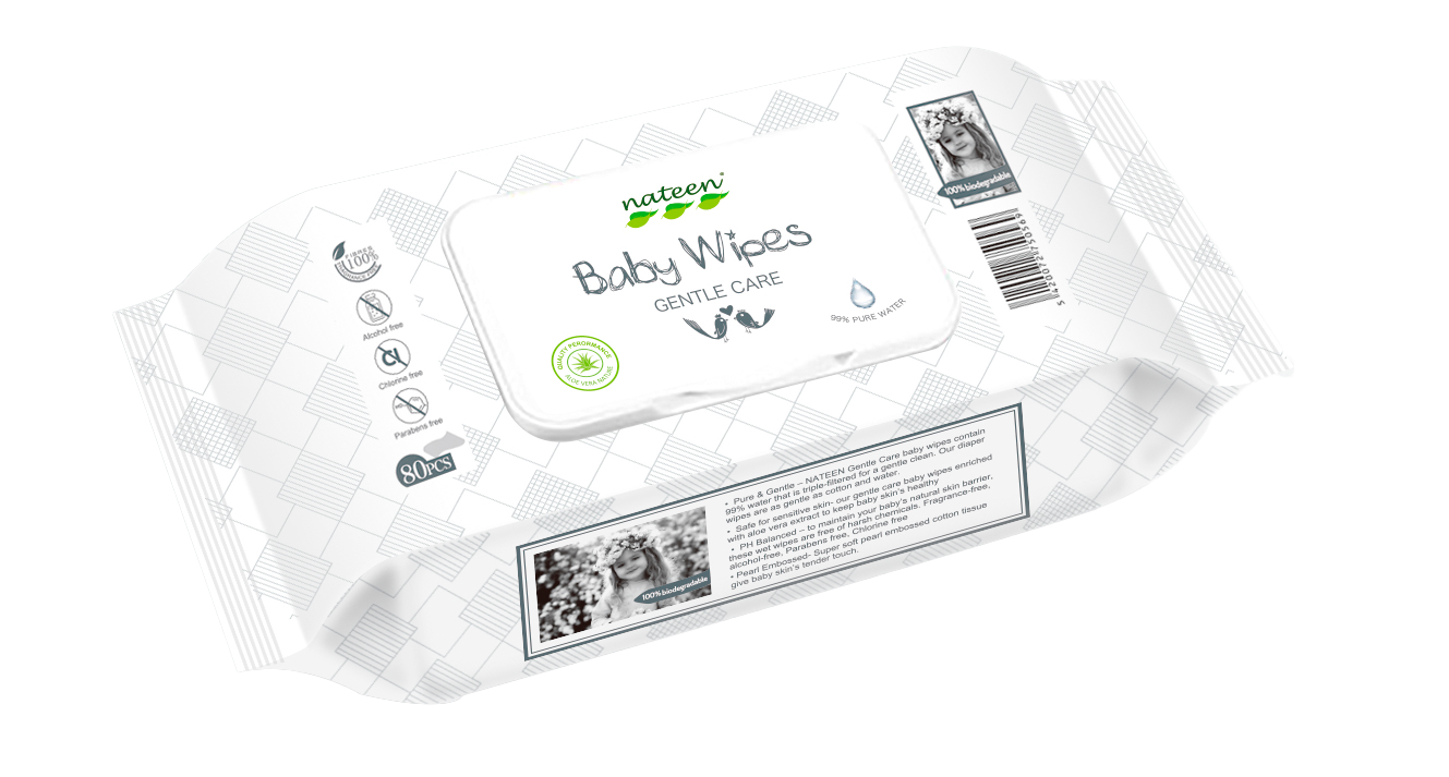 Toallas Humedas Nateen para Bebe x 80 unds