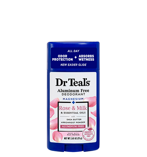 Dr Teals Desodorante Rose & Milk 75G 2.65OZ