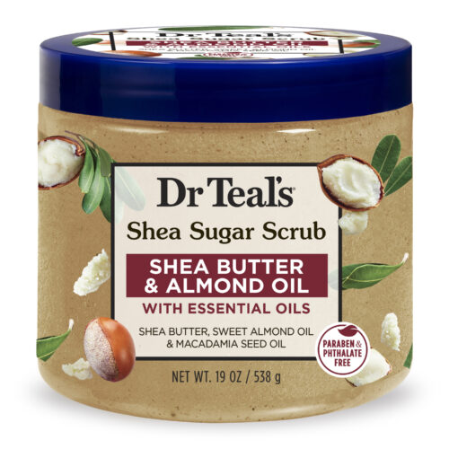 Dr Teals Exfoliante Azucar Scrub Shea Butter & Aceite Almendras 19oz