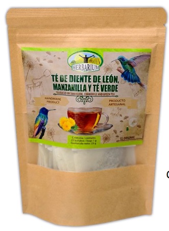 TE DIENTE DE LEON, MANZANILLA Y TE VERDE 1X25