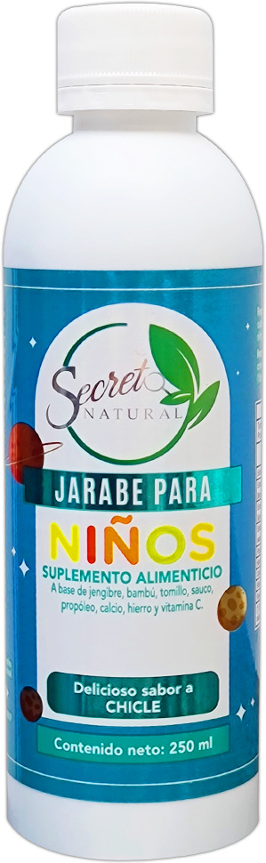 Jarabe para niños sabor a chicle